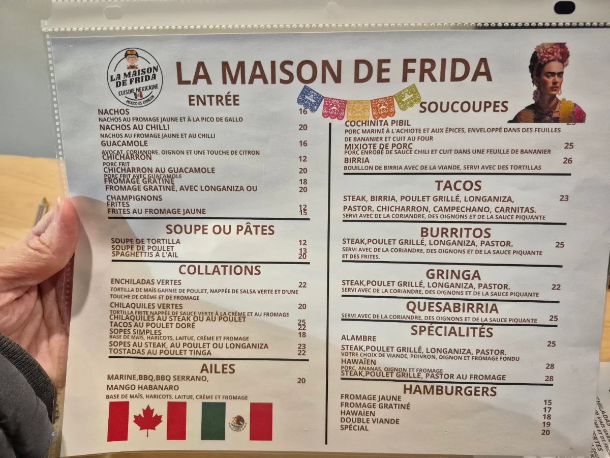 Menu photo 1