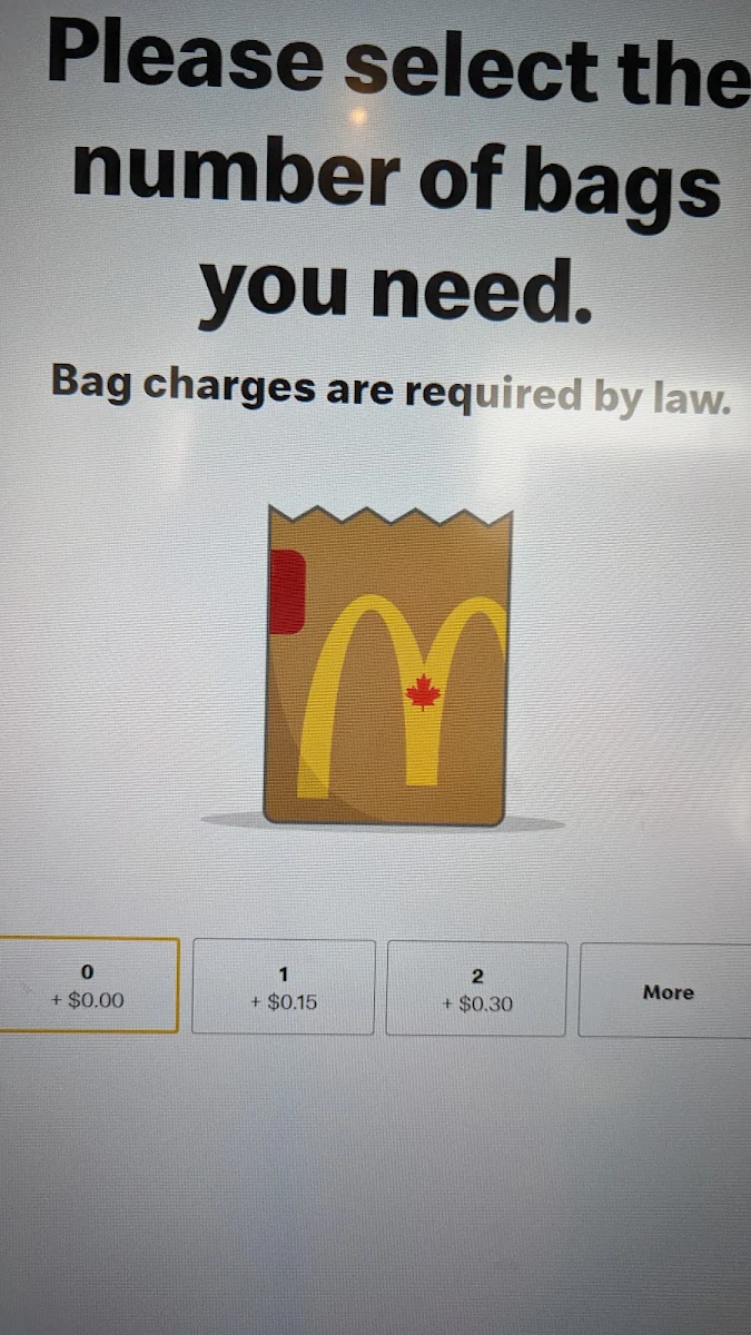 Menu, McDonald's