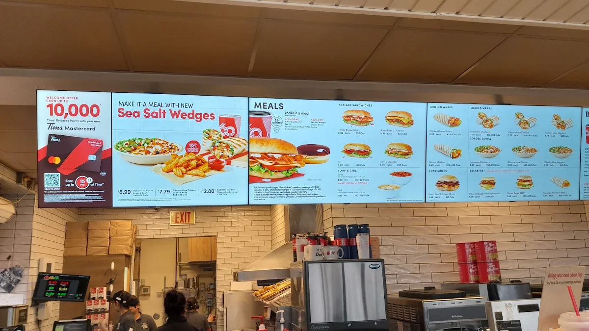 Menu, Tim Hortons