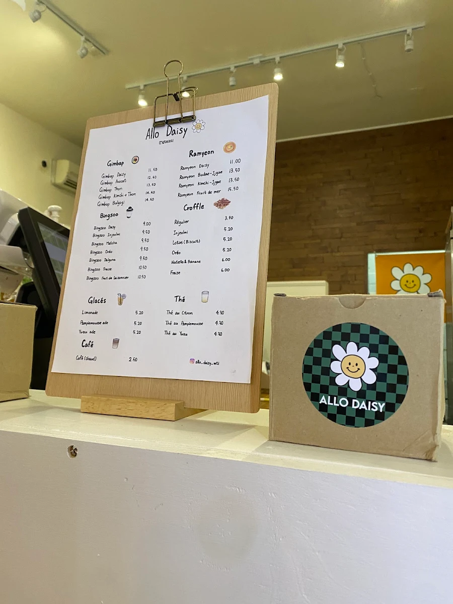 Menu, Allo Daisy
