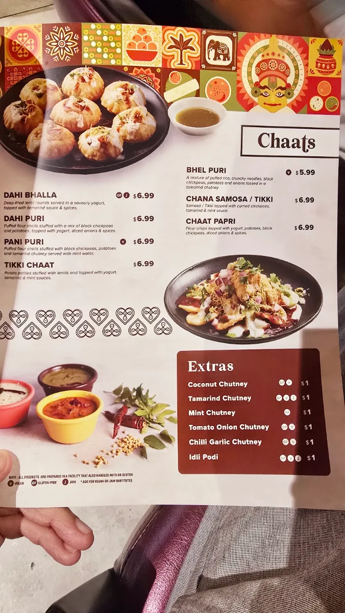 Menu, Love South (Live Dosa, Idlis and More)