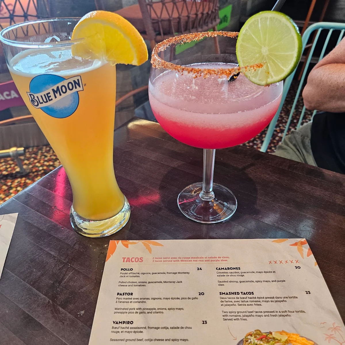 Menu, Carlos Pepe's