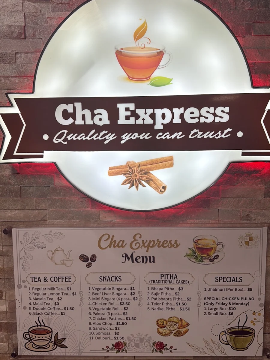 Menu, Cha Express