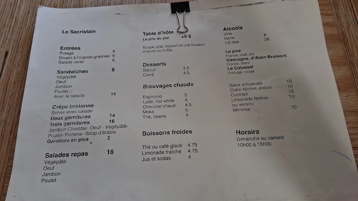 Menu photo 1