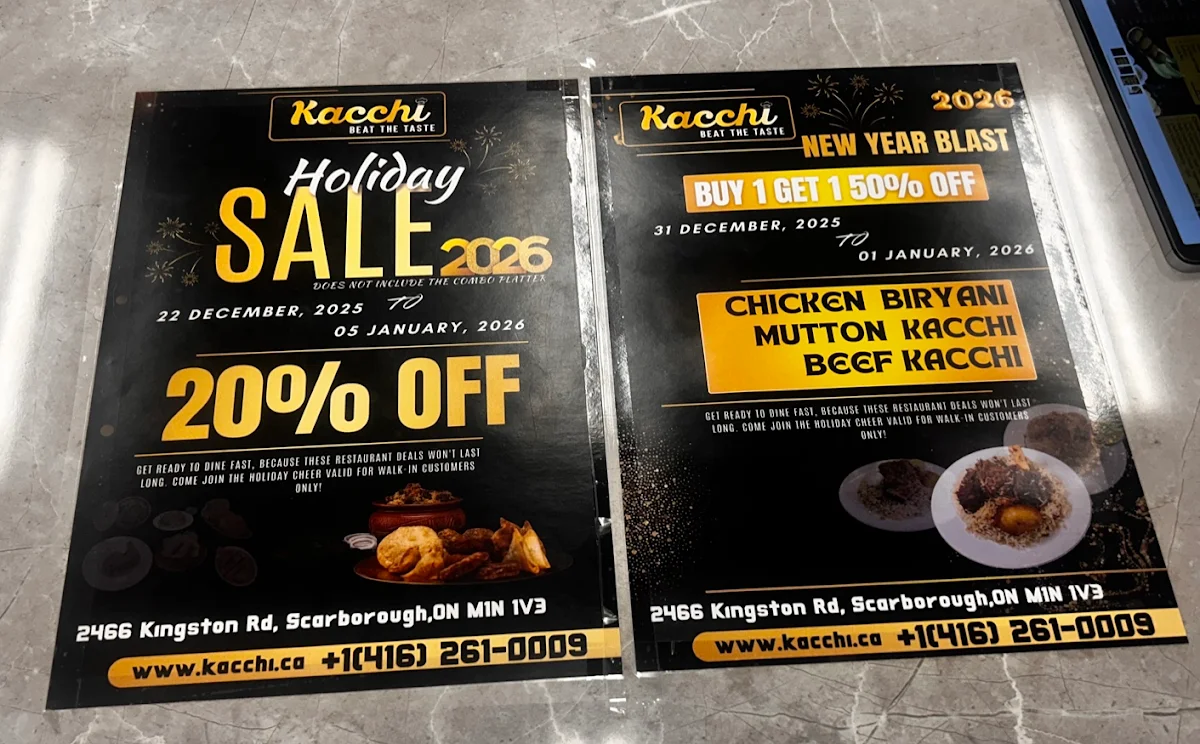 Menu, Kacchi (কাচ্চি)