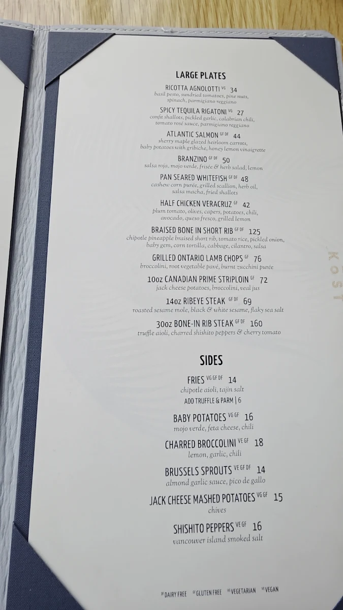 Menu, KŌST