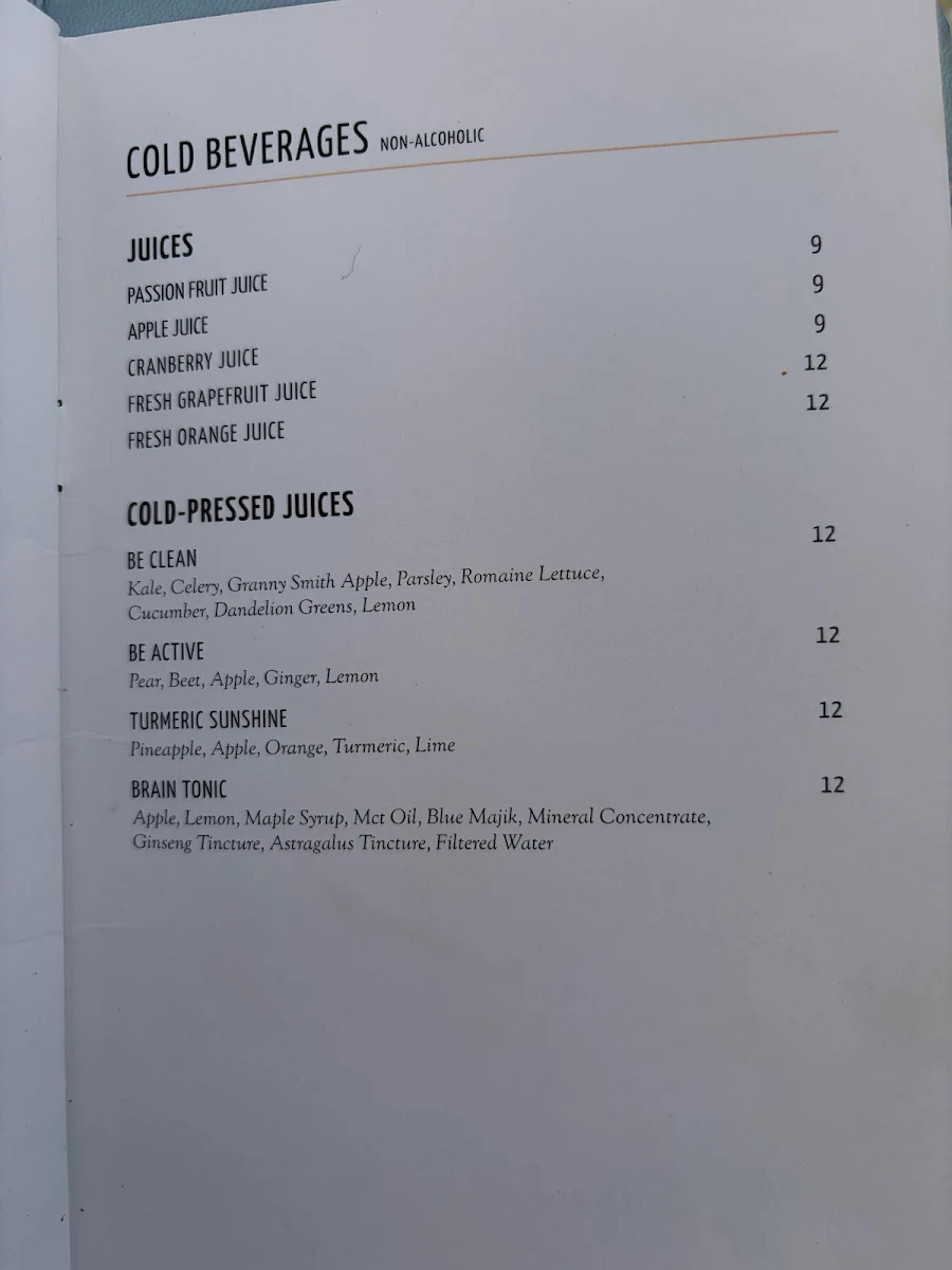 Menu, KŌST