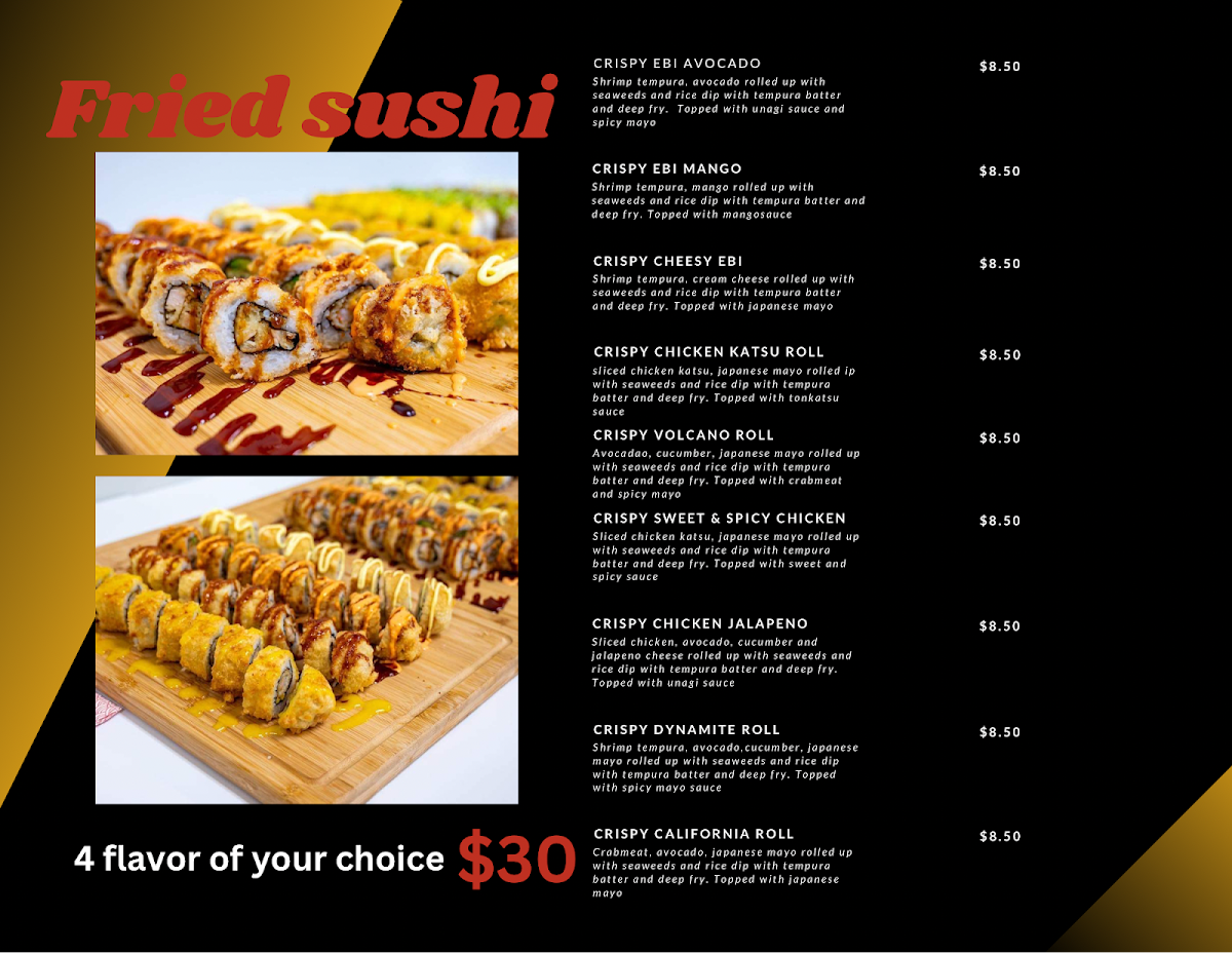 Menu, Ka-sushi