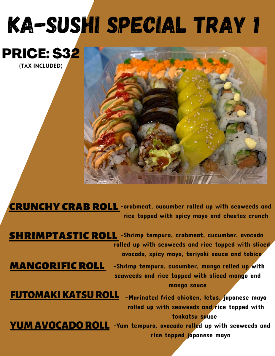 Menu, Ka-sushi