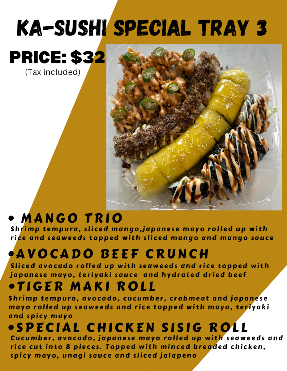 Menu, Ka-sushi