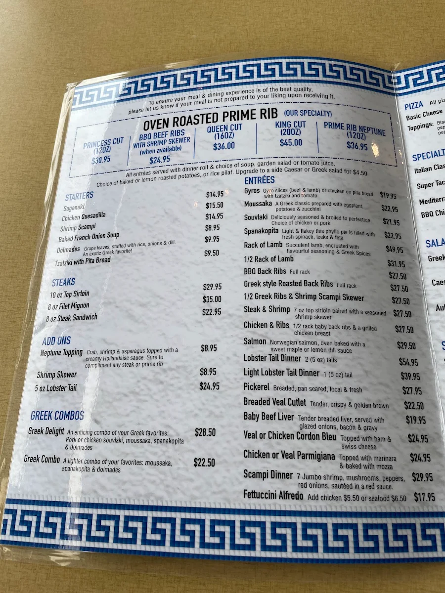 Menu, Albert's Bistro Family Restaurant