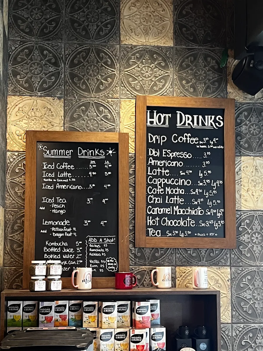 Menu, Occo Coffee