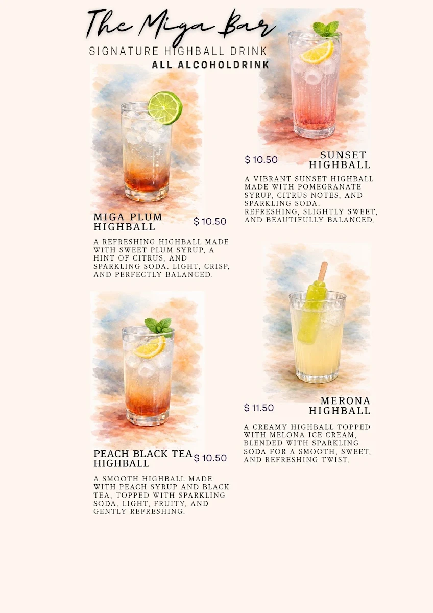 Menu, MIGA(미가)