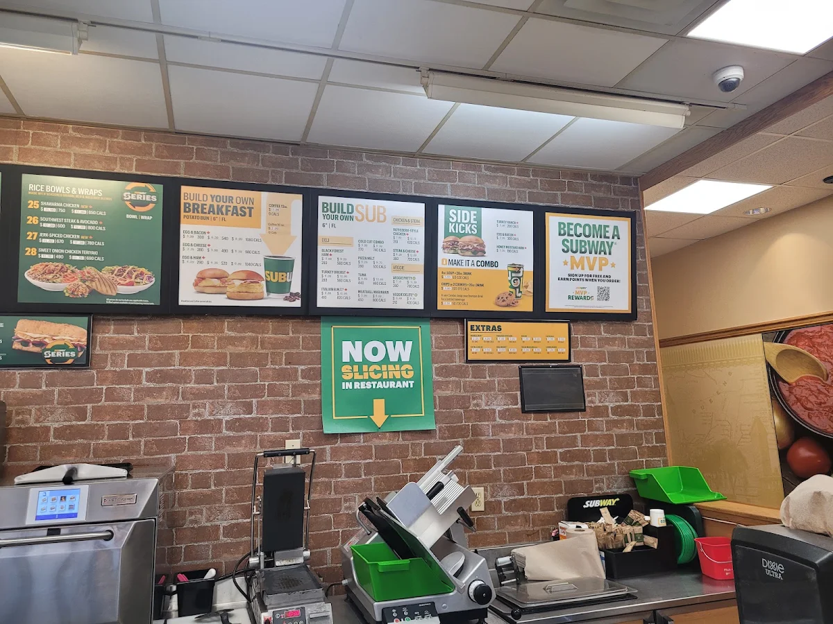 Menu, Subway