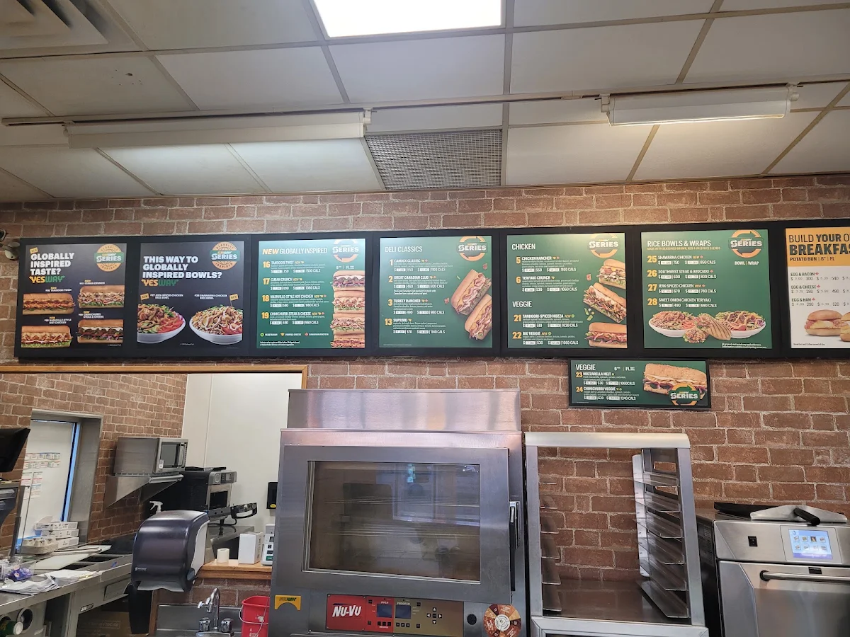 Menu, Subway
