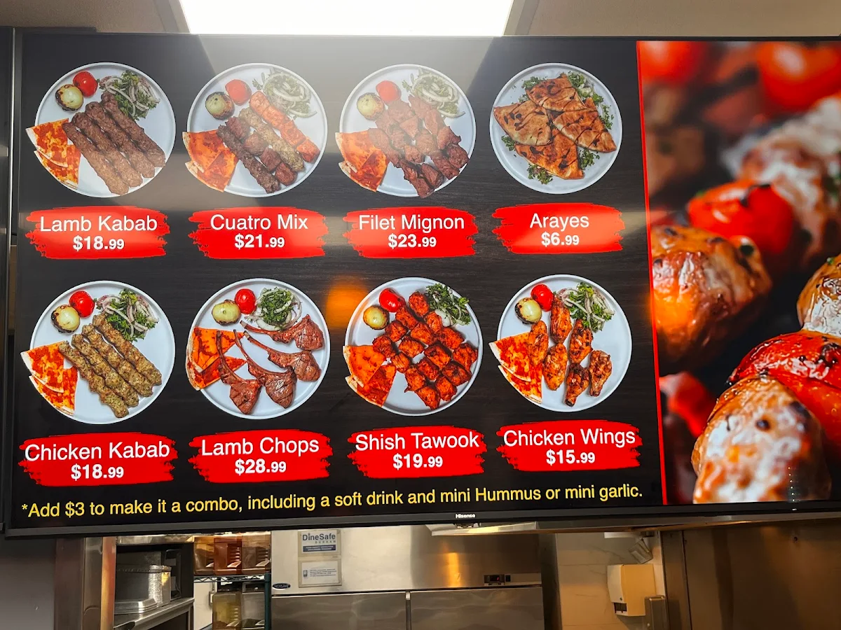 Menu, Mr.Kabab