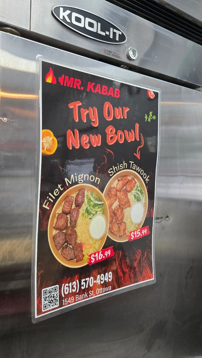 Menu, Mr.Kabab