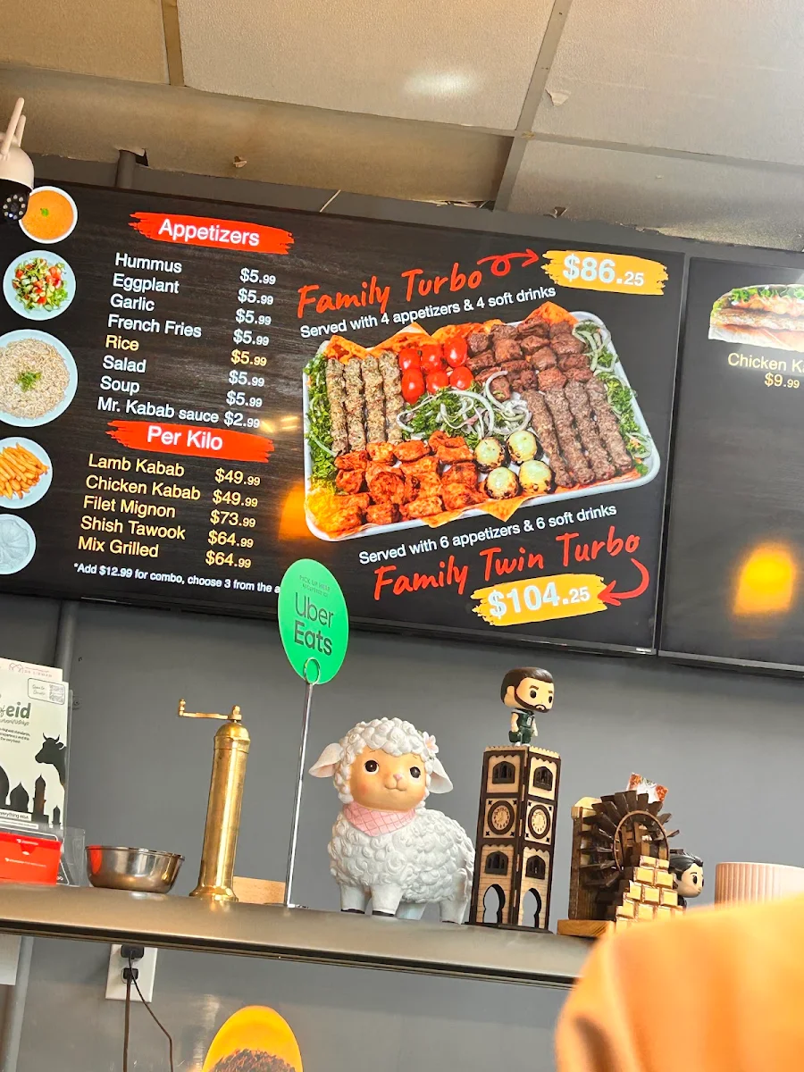 Menu, Mr.Kabab
