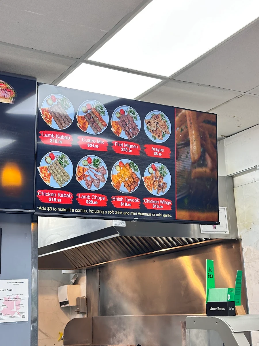 Menu, Mr.Kabab