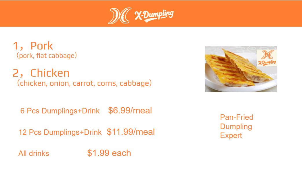 Menu, X Dumpling