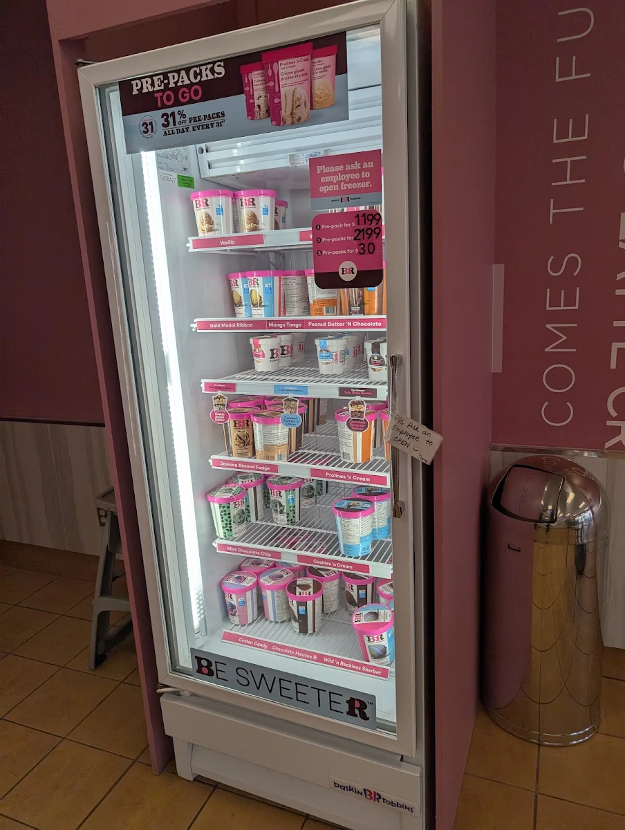 Menu, Baskin-Robbins