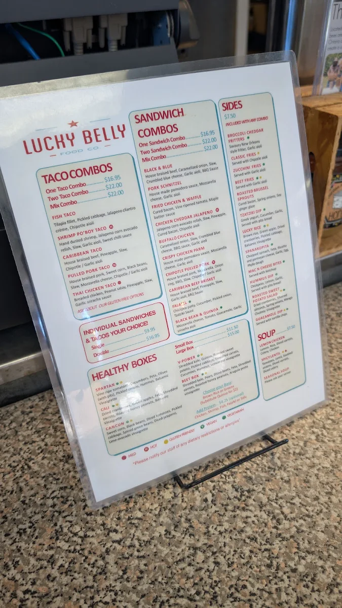 Menu, Lucky Belly