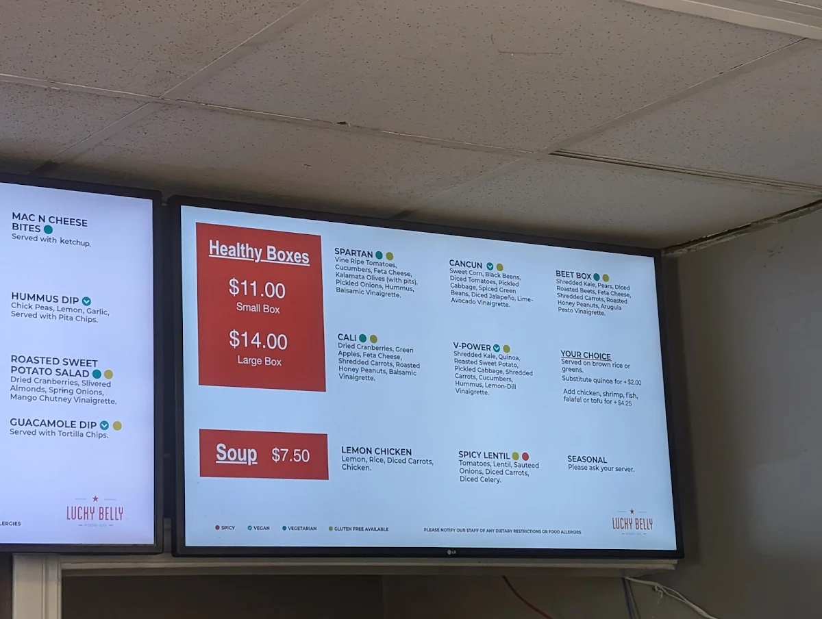 Menu, Lucky Belly