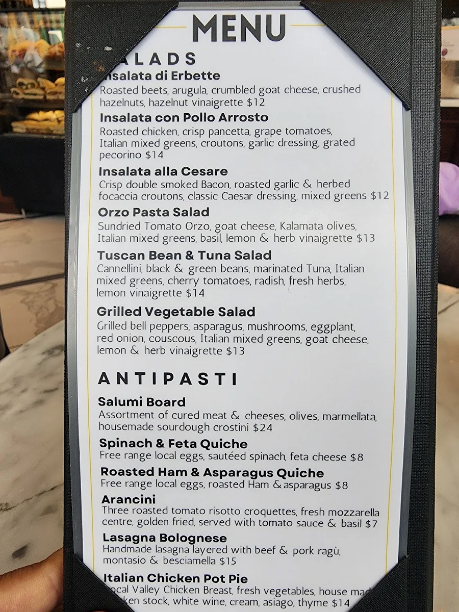 Menu, Pane e Circo