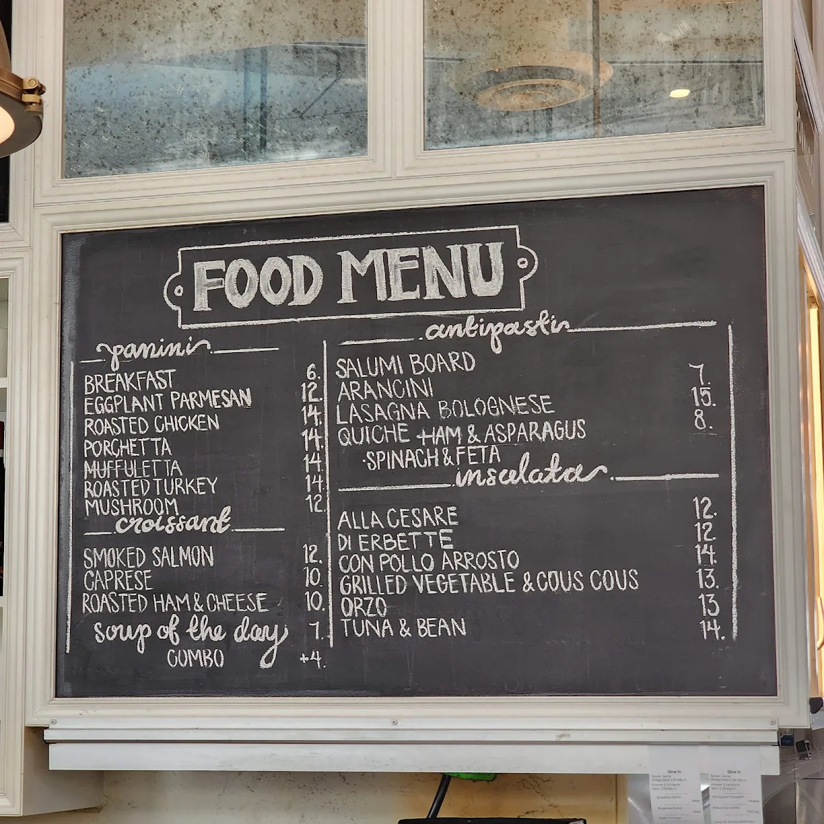 Menu, Pane e Circo