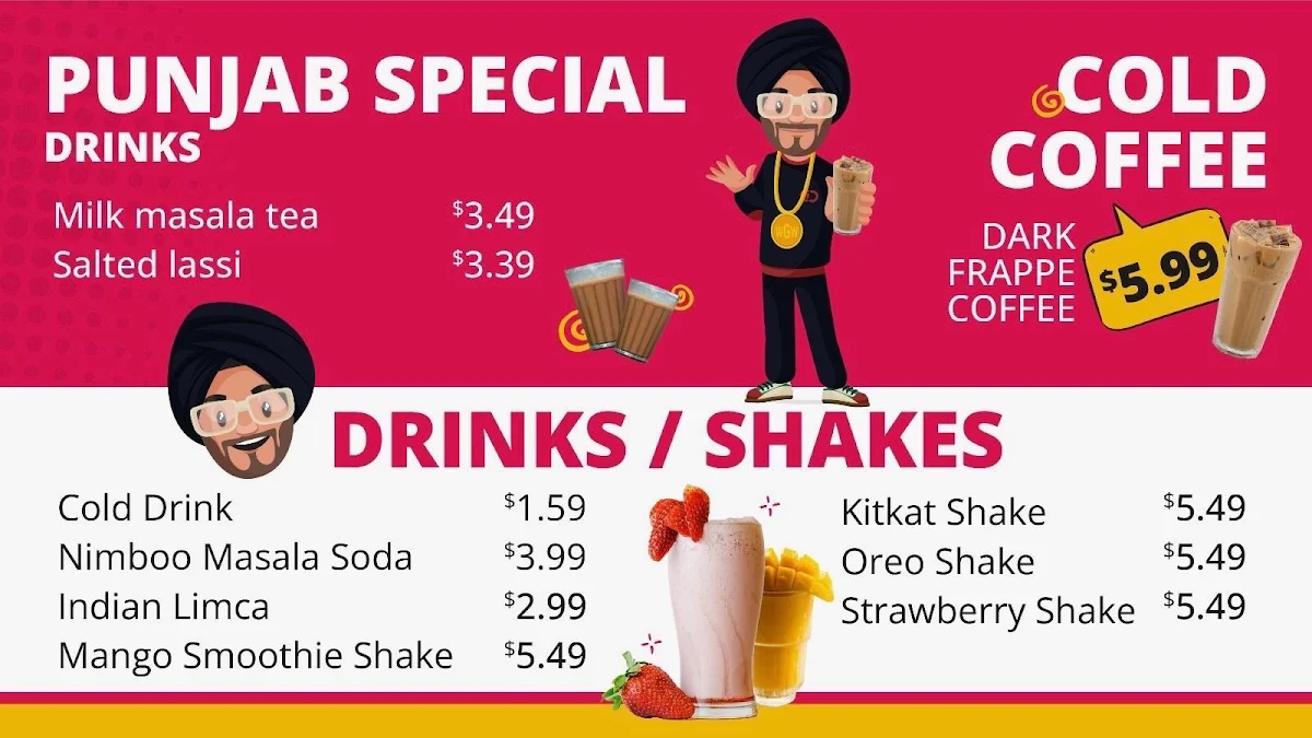 Menu, Wah g Wah