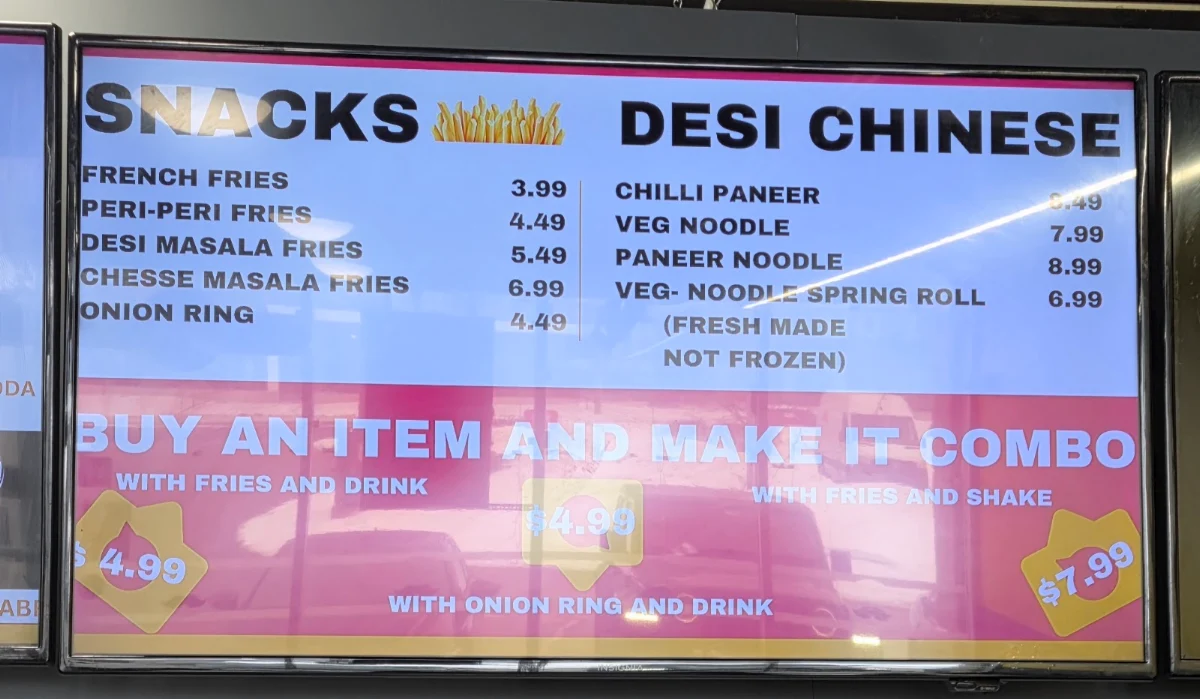 Menu, Wah g Wah
