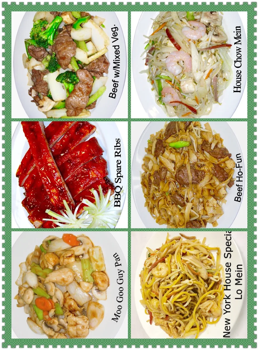 Menu, Five Star Restaurant