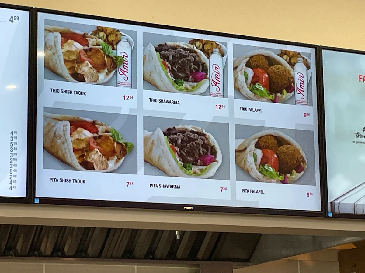 Menu, Amir