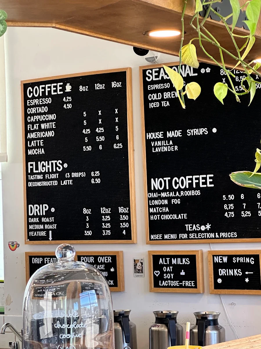 Menu, Bright Jenny Coffee