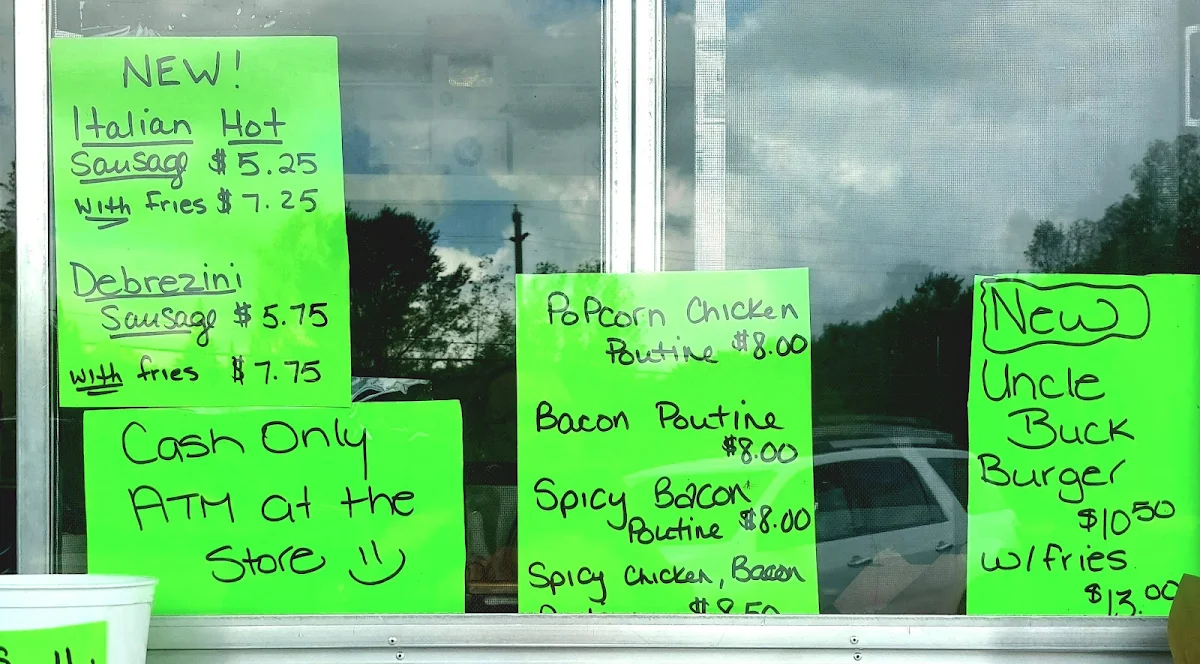 Menu, 41 Fries 41 Scoops
