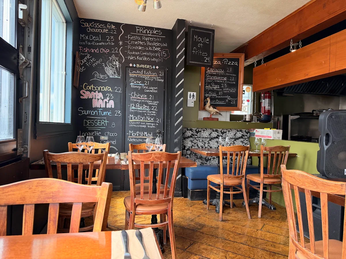 Menu, Restaurant Cariacou