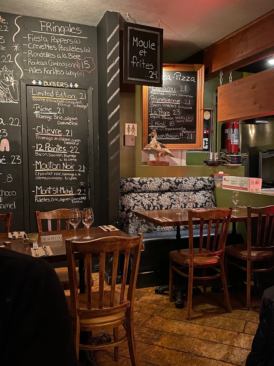 Menu, Restaurant Cariacou