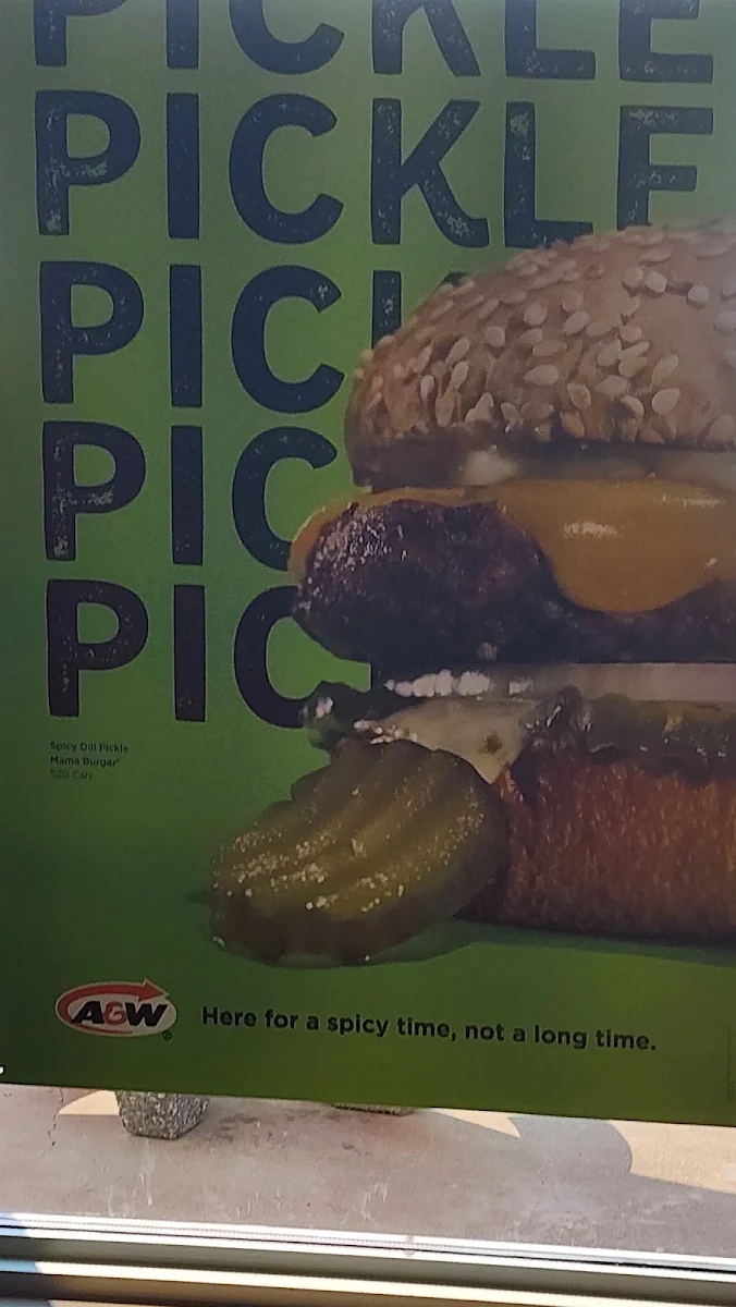 Menu, A&W Canada