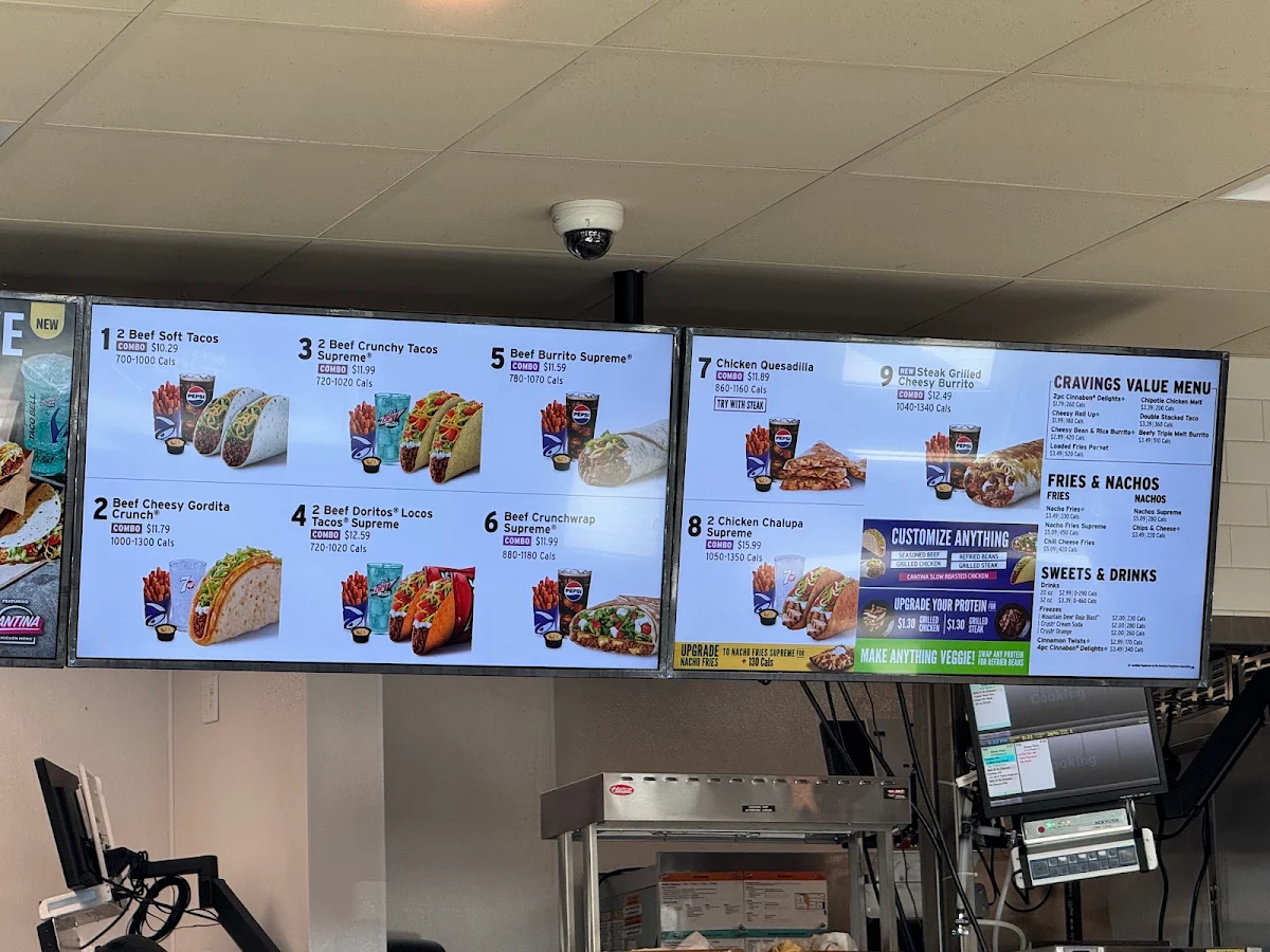 Menu, Taco Bell