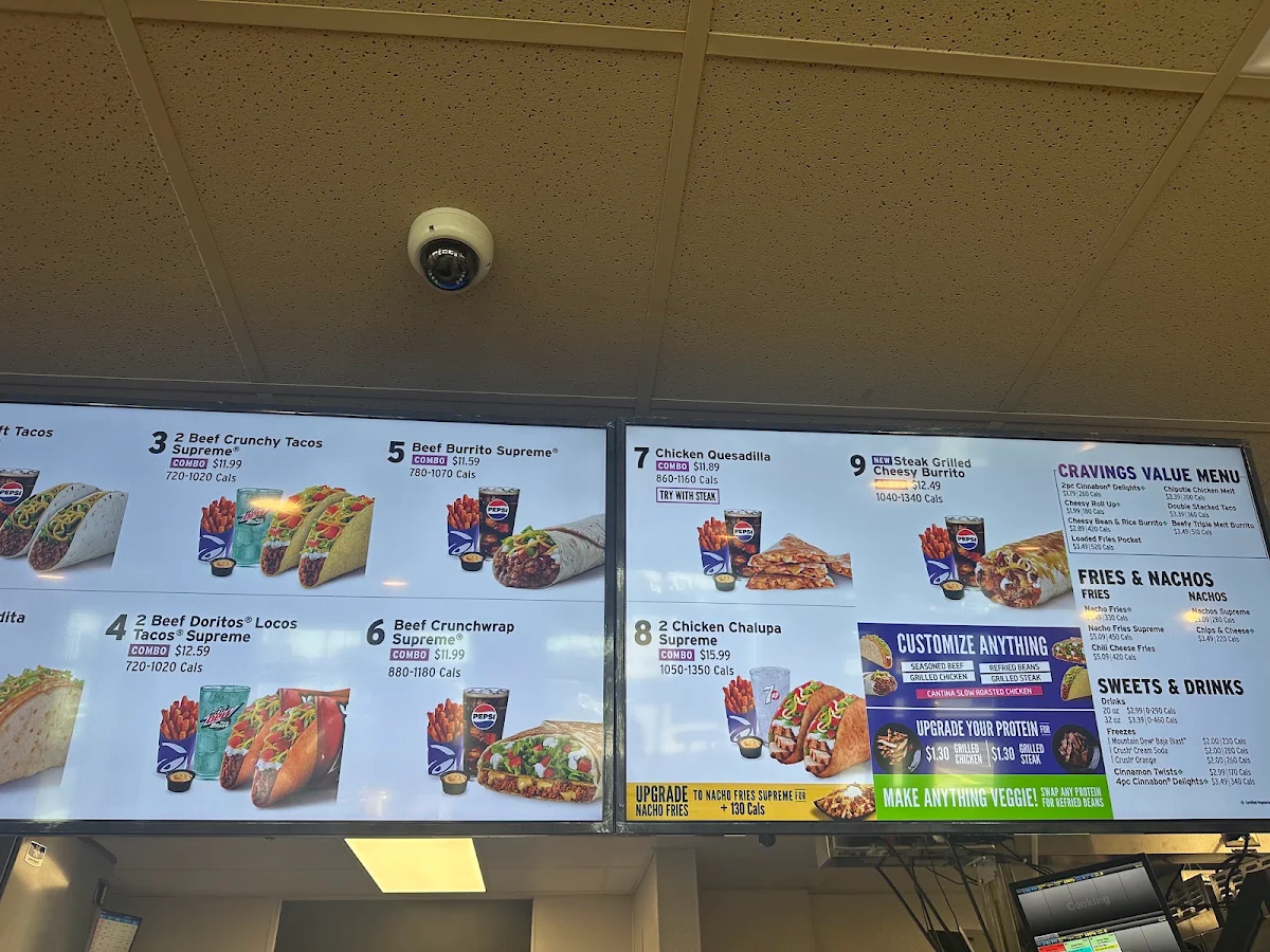 Menu, Taco Bell