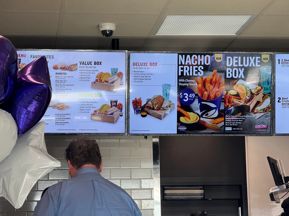 Menu, Taco Bell