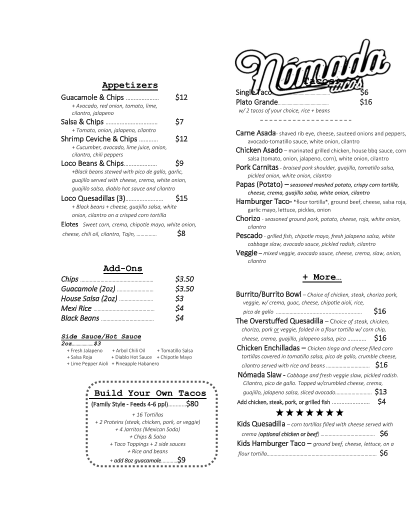 Menu photo 1