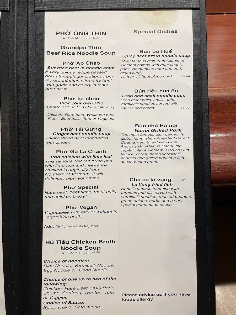 Menu photo 1