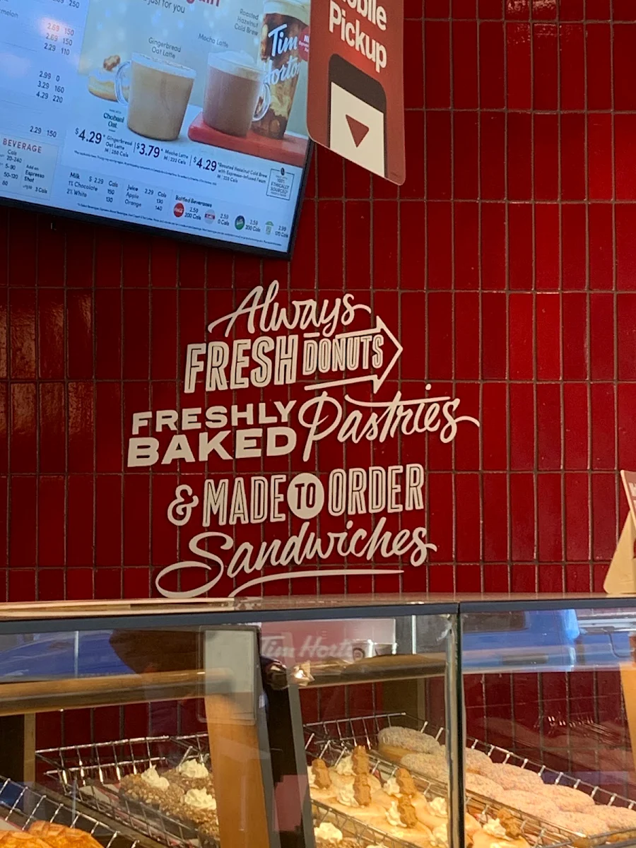 Menu, Tim Hortons