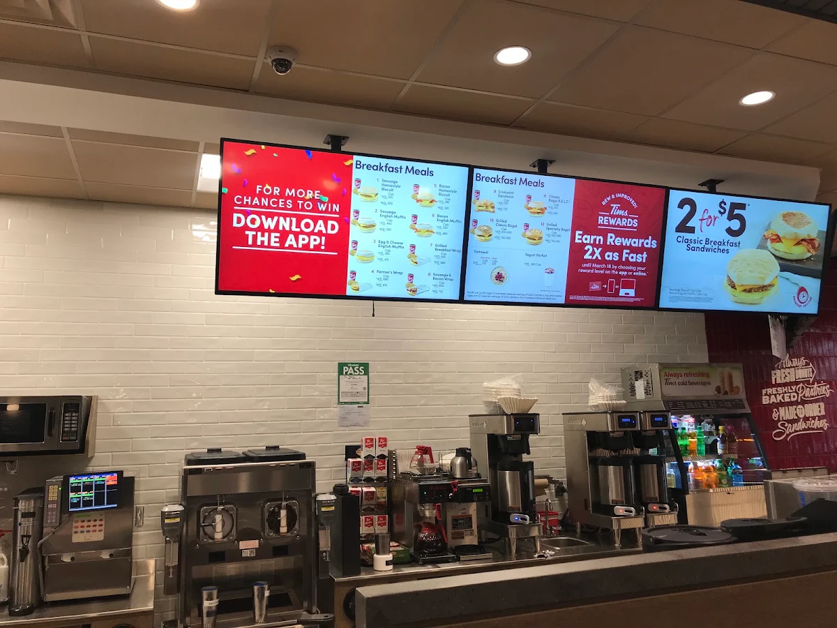 Menu, Tim Hortons