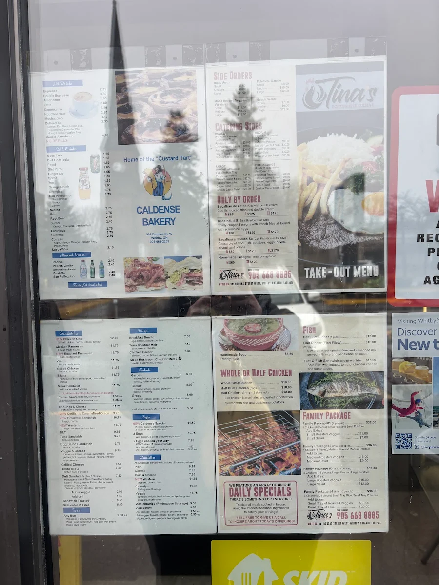 Menu, Caldense Bakery