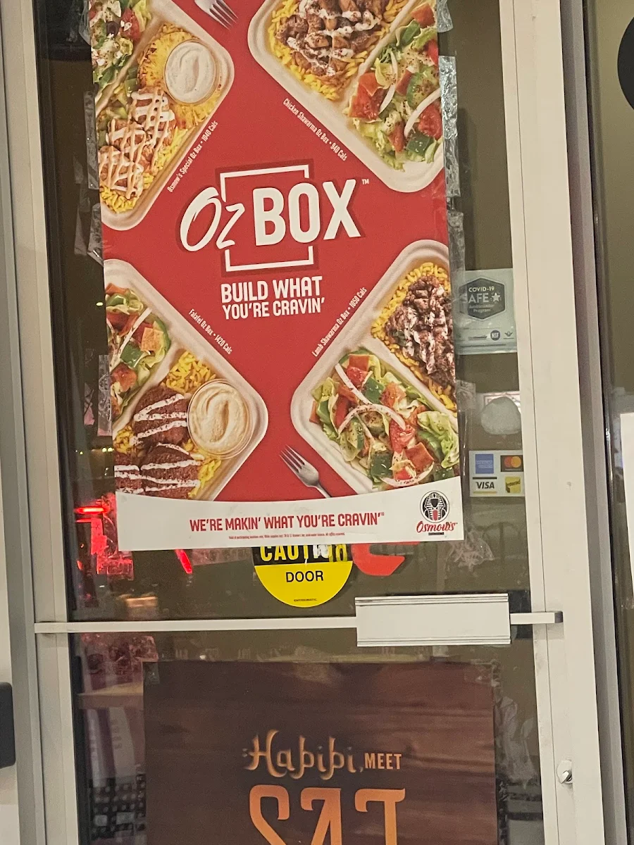 Menu, Osmow's Shawarma