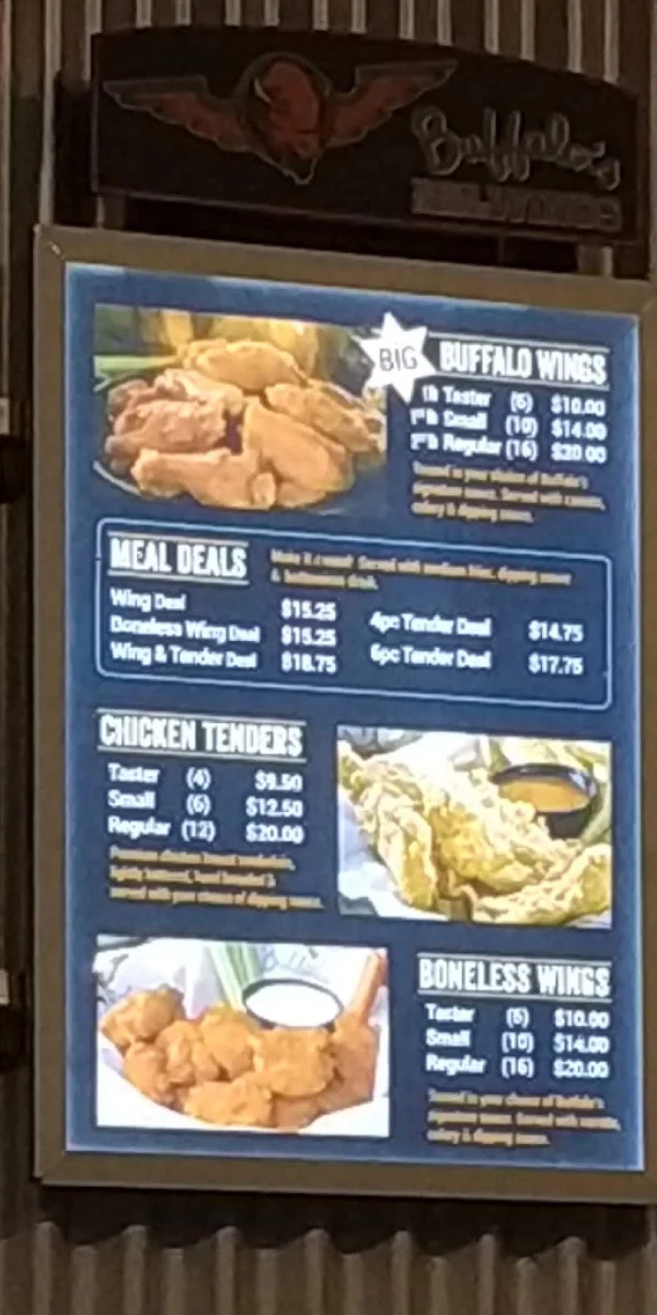 Menu, Fatburger Langley