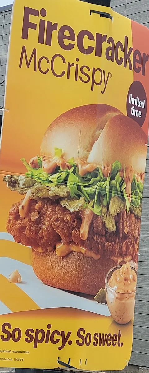 Menu, McDonald's