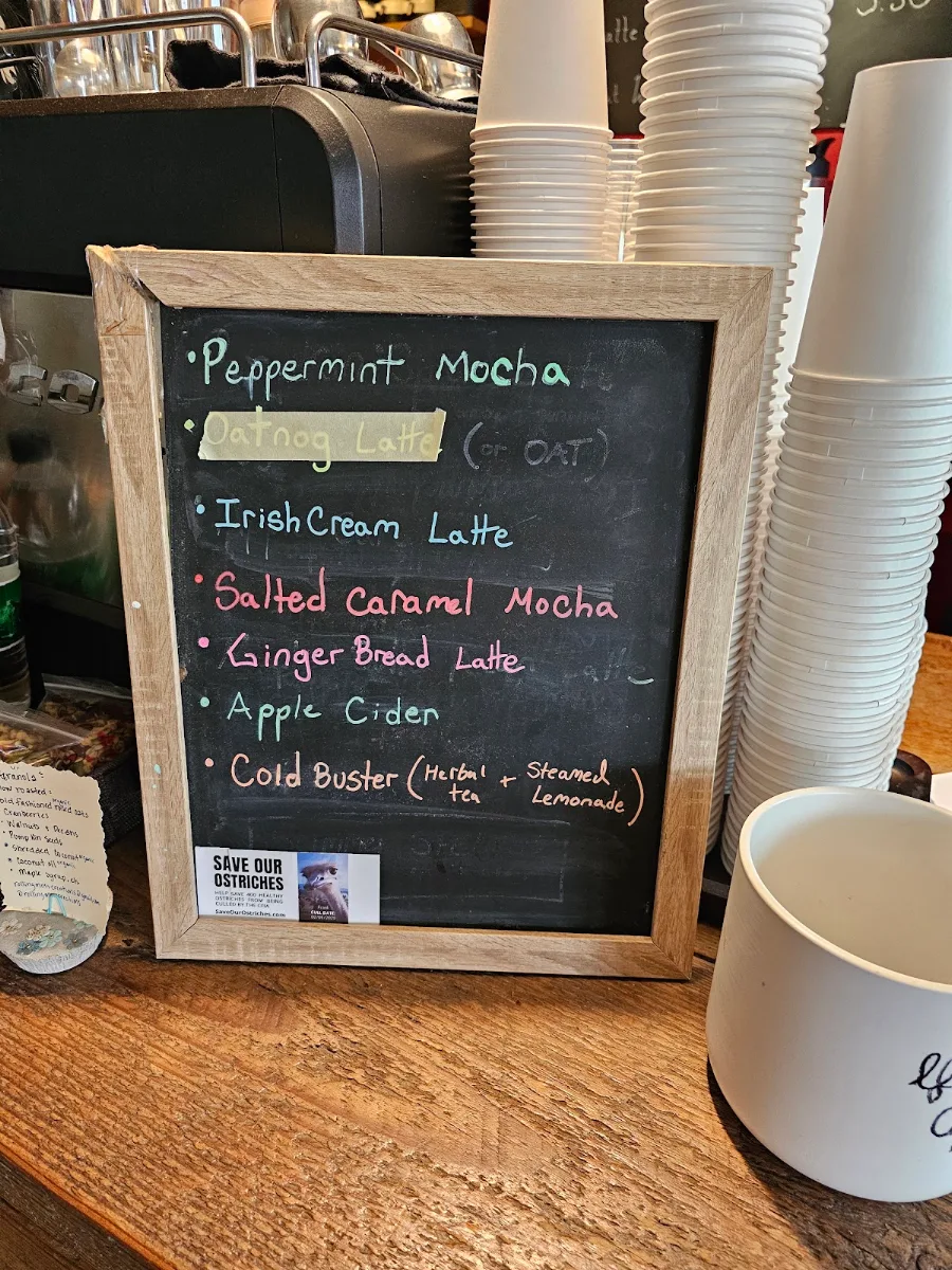 Menu, Mountain Top Cafe